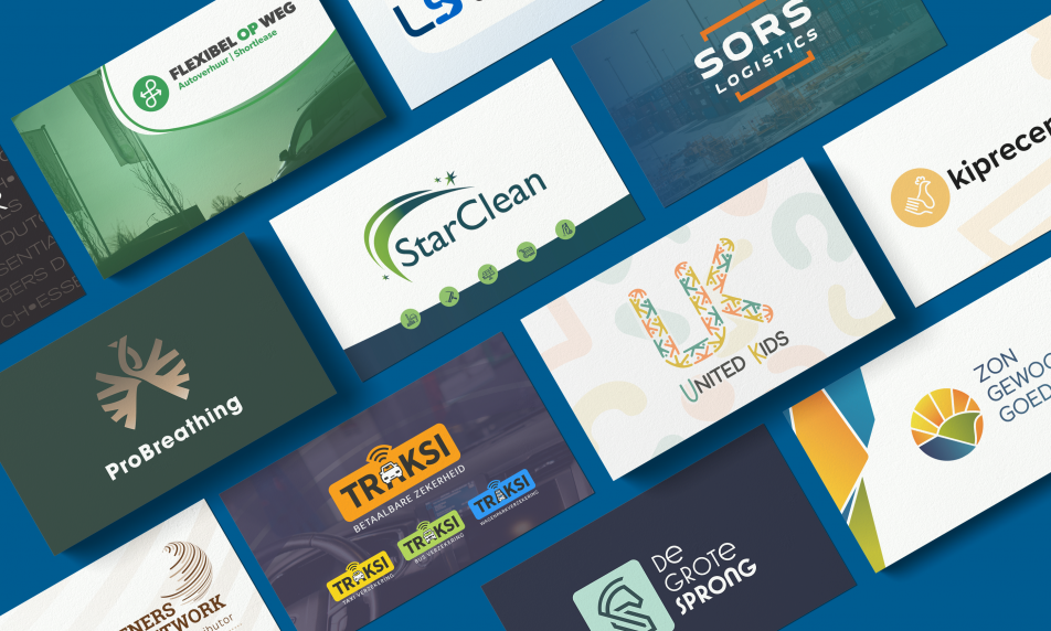 Multiple business cards mockup